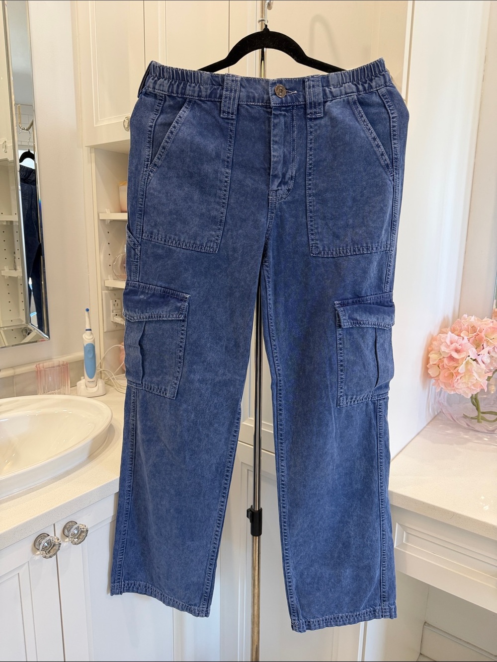 BDG Blue Cargo Pocket Jeans